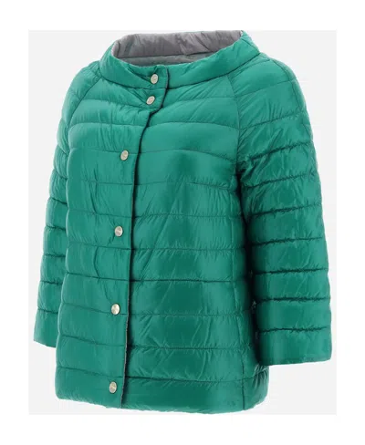 Herno Reversible Down Jacket In Gray