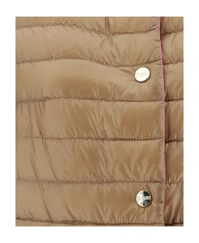 Herno Mock-neck Quilted Jacket In Multi