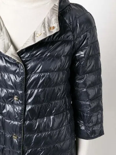 Herno Reversible Down Jacket In Blue