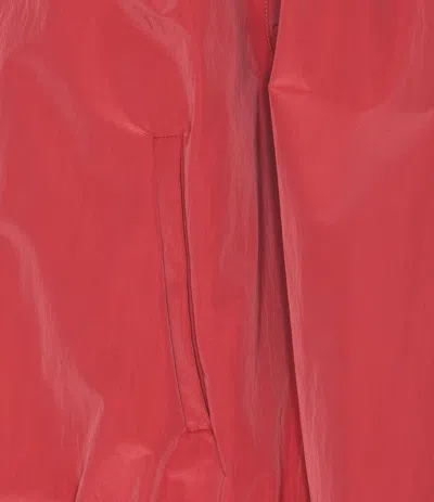 Herno Hooded Layered Shell Jacket In Red