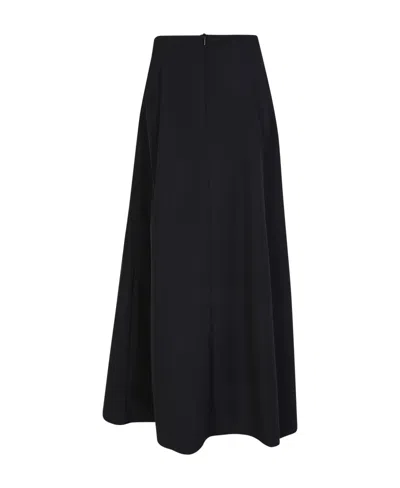 Herno Drawstring Midi Skirt In Black