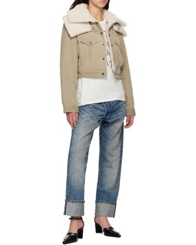R13 Long Sleeve Jacket In Neutral