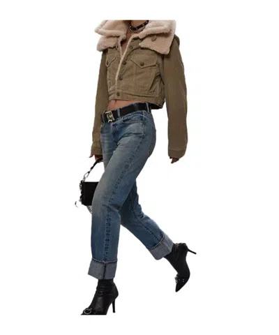 R13 Long Sleeve Jacket In Neutral