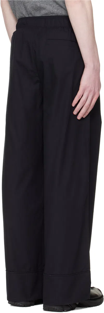 Entire Studios Drawstring Casual Pants In Black