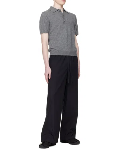 Entire Studios Drawstring Casual Pants In Black