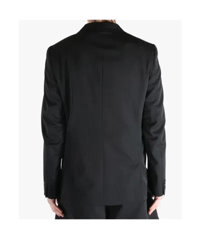 Comme Des Garçons Double-breasted Wool Jacket In Black