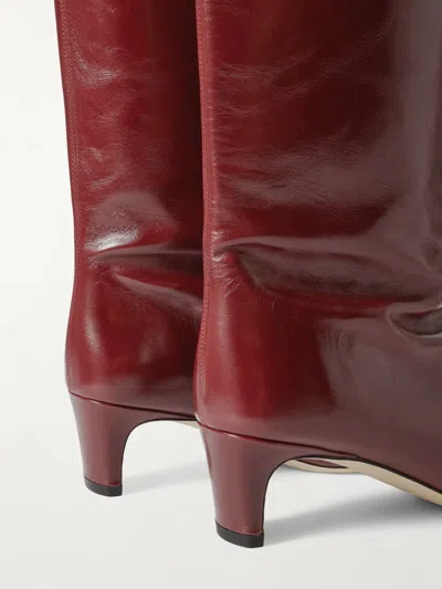 Staud Wally Leather Knee-high Boots In Multi