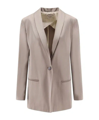 Alysi Single-breasted Shawl-lapel Blazer In Multi