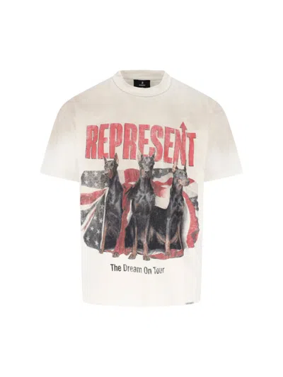 Represent 티셔츠 남성 색상 베이지 In White