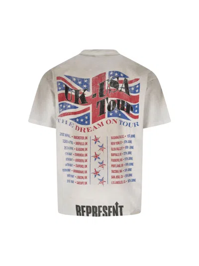 Represent 티셔츠 남성 색상 베이지 In White