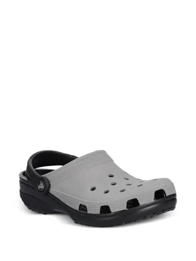Crocs Perforated Slides In Gray
