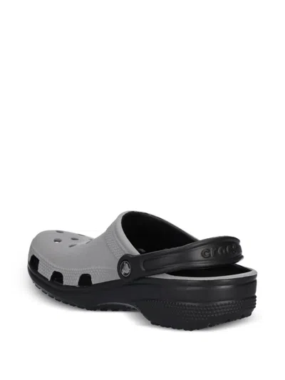 Crocs Perforated Slides In Gray