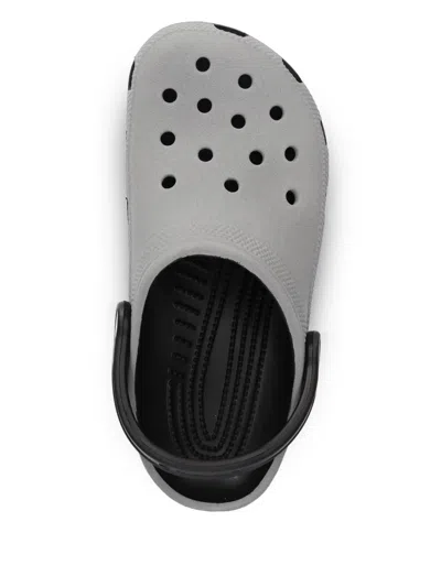 Crocs Perforated Slides In Gray