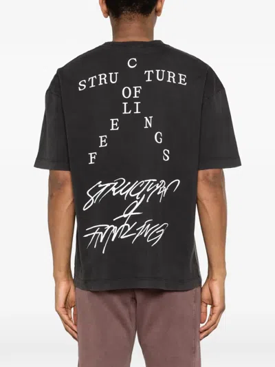 Etudes Studio Printed T-shirt In Black