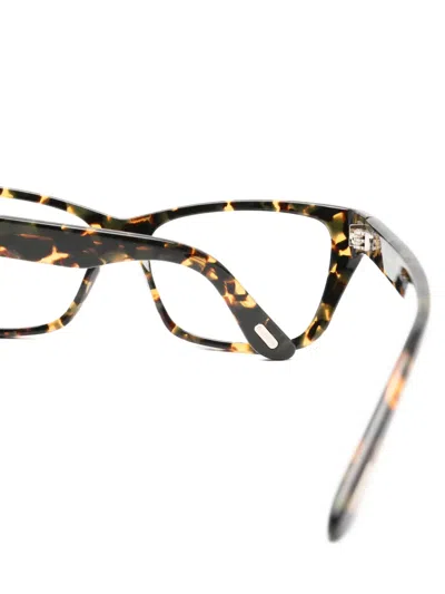 Tom Ford Rectangle-frame Glasses In Metallic