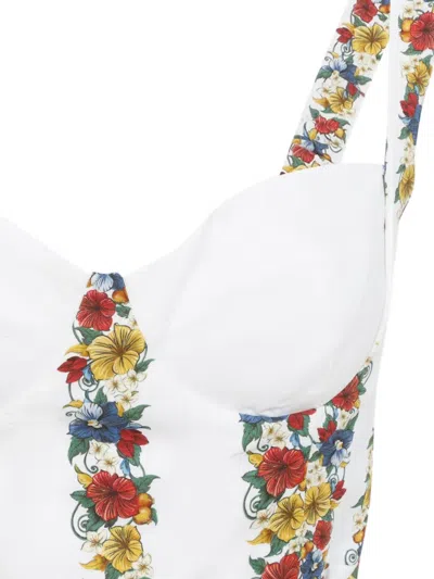Farm Rio Palm Tree Beach Printed Linen-blend Mini Dress In Multi