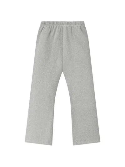 Essentials Embroidered Drawstring Trousers In Gray