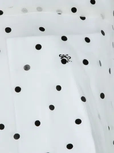Sacai Polka Dot-pattern Blouse In White