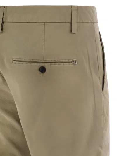 Dondup Loop-belt Trousers In Brown