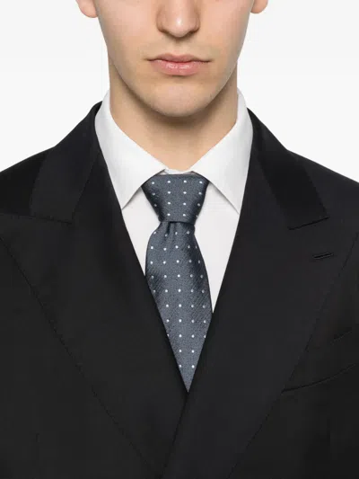 Caruso Buttoned Suit In Blue