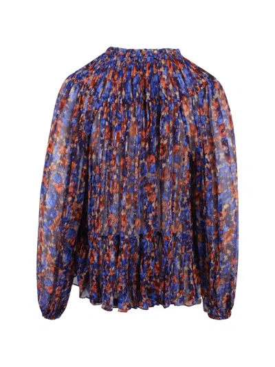 Ulla Johnson Floral Ruffled Top In Multi