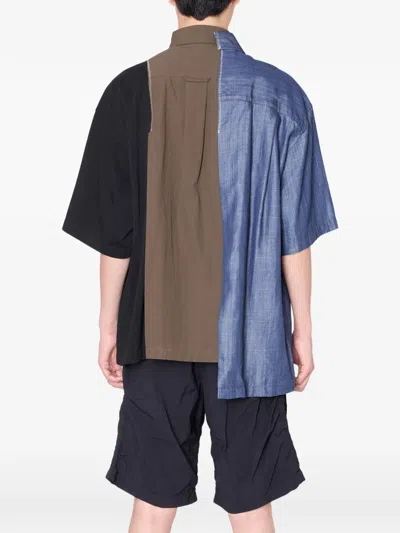 Kolor Patchwork Pocket Shirt In Multi