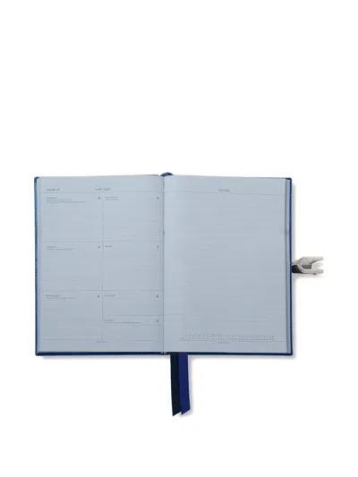 Smythson Slide Weekly Diary In Blue