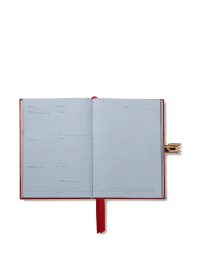 Smythson Mara Weekly Diary In Red
