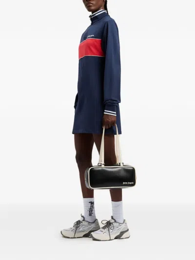 Palm Angels Logo Rectangular Shoulder Bag In Black