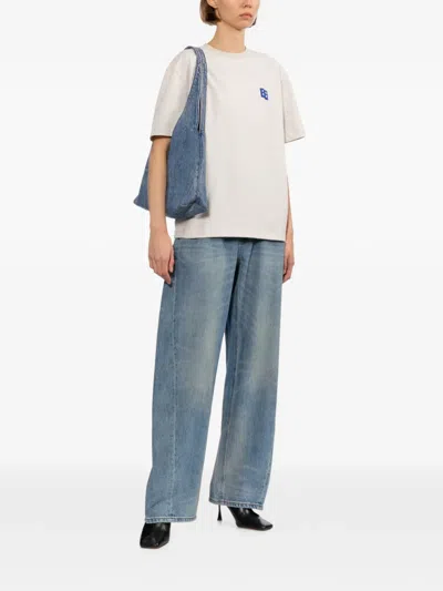 Ader Error Logo-embossed T-shirt In Neutral