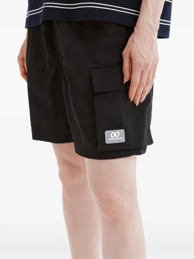 Chocoolate Cargo Shorts In Black