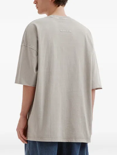 Five Cm Panelled Raw-cut T-shirt In Neutral