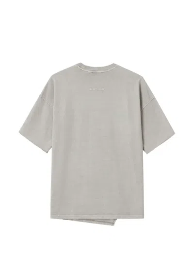 Five Cm Panelled Raw-cut T-shirt In Neutral
