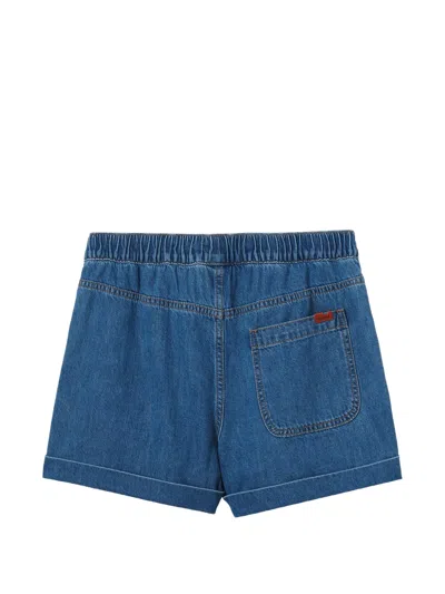 Chocoolate Logo-patch Shorts In Blue