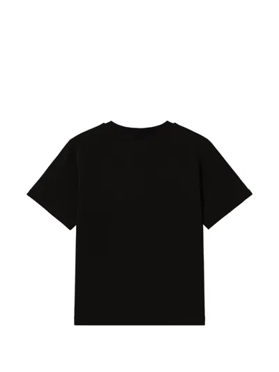 Chocoolate Logo-embroidered T-shirt In Black