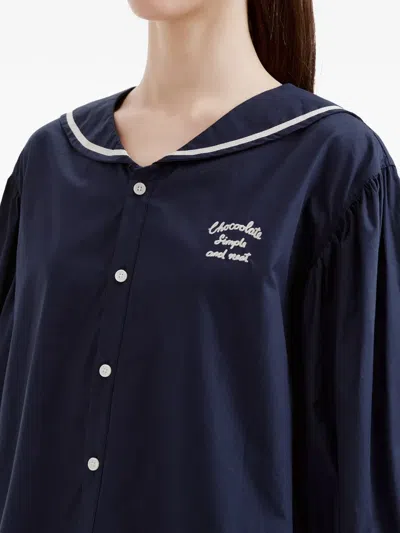 Chocoolate Buttoned Shirt In Blue