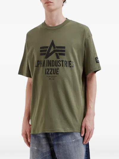 Izzue Logo T-shirt In Green