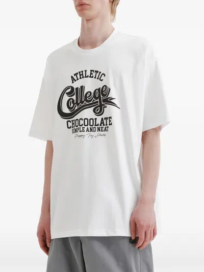 Chocoolate Graphic-print T-shirt In White