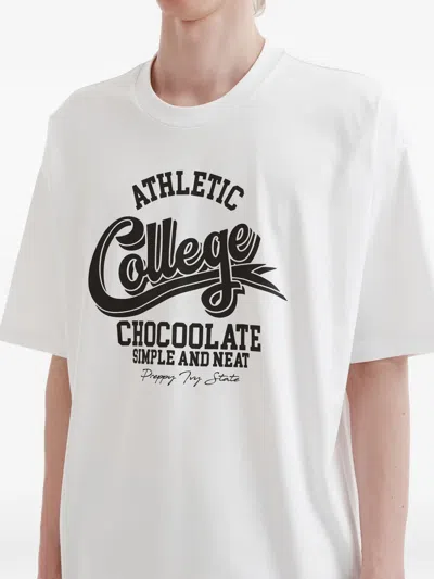 Chocoolate Graphic-print T-shirt In White