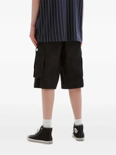 Chocoolate Cargo Label Shorts In Black