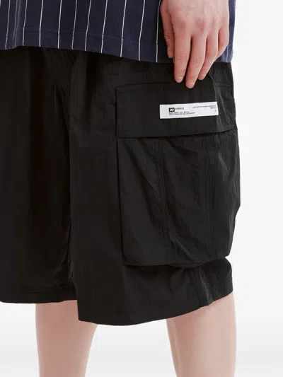 Chocoolate Cargo Label Shorts In Black
