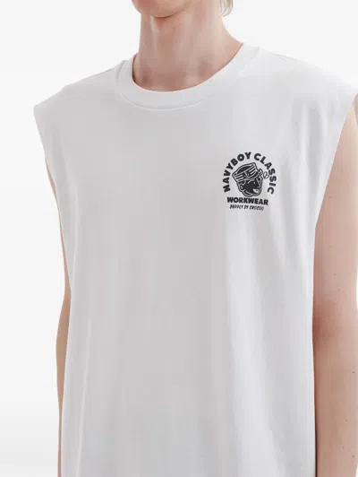 Chocoolate Logo-print Tank In White