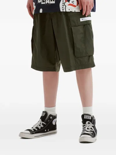 Chocoolate Cargo Drawstring Shorts In Green