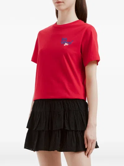 Chocoolate Graphic-print T-shirt In Red