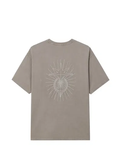 Five Cm Crew-neck Graphic T-shirt In Neutral