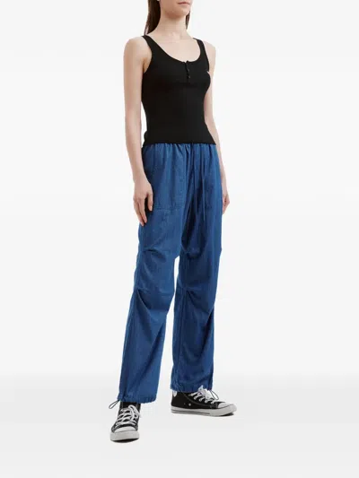 Chocoolate Drawstring Trousers In Blue