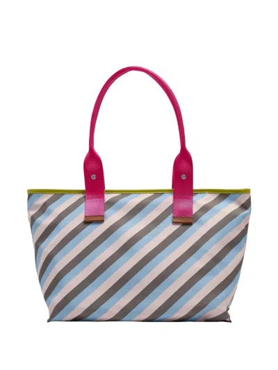 Lancel Medium Mistral Rollable Print Tote Bag In Multi