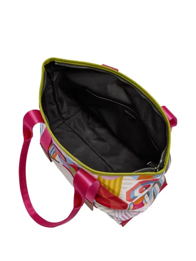 Lancel Medium Mistral Rollable Print Tote Bag In Multi