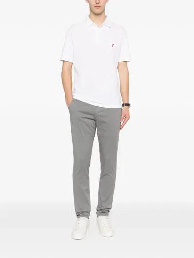 Dondup Flat-front Trousers In Gray