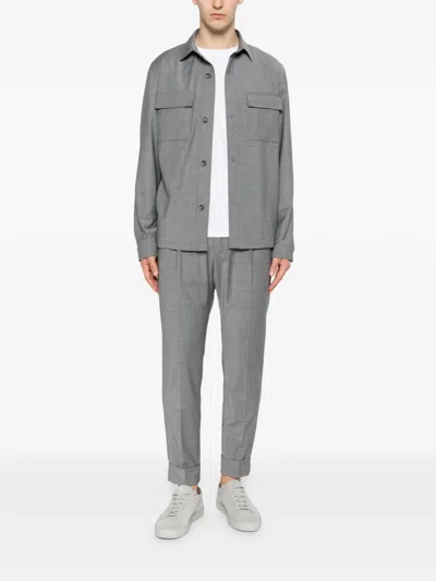Hōsio Flap-pocket Jacket In Gray